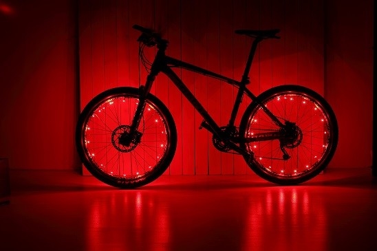 Stałe 3D szprychy rowerowe LED Światła IPX4 ABS Kolorowe wodoodporne