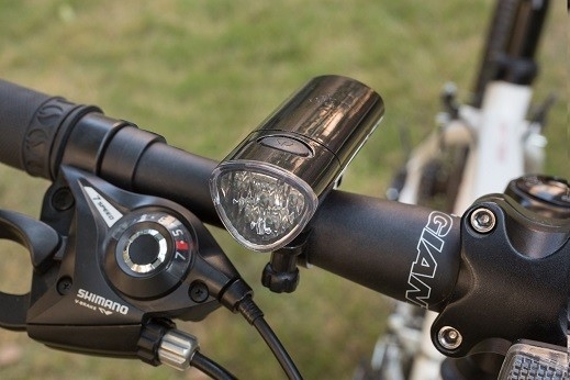 Zewnętrzne przednie reflektory rowerowe 20lm 5szt. Białe, 3 przednie światła LED AAA Bike