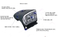 Ultra jasny reflektor rowerowy 6 cm zasilany bateryjnie IPX4