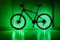 AAA Bateria LED Światło na szprychy rowerowe 32 szt. Aluminium 3D